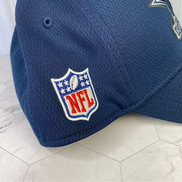 Dallas Cowboys New Era 39Thirty Sideline Navy Stretch Fitted Sz L-XL Hat Cap Dak - Picture 4 of 6